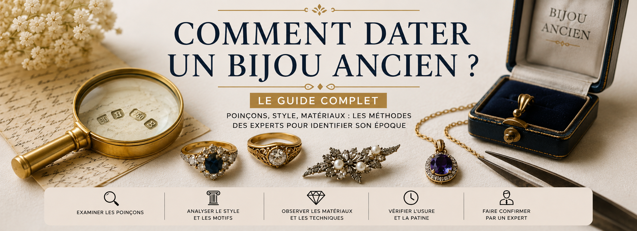 Comment dater un bijou ancien ? Le guide complet