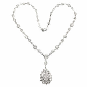 Collier Rivière en Or Blanc 18 Carats et 497 Diamants Naturels 7,59 ct