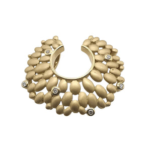 Pendentif en Or Jaune 18 Carats et 6 Diamants Naturels 0,12 ct