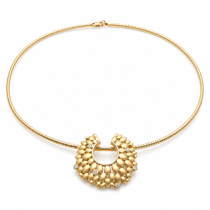 Collier Or Jaune 18 Carats et Diamants Brillants