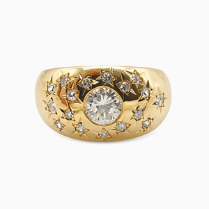 Bague Diamants Constellation Or Jaune 18 Carats