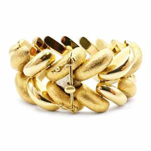 Bracelet maille fantaisie en or jaune 18 carats – 74,80 g