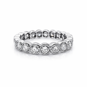 Alliance Américaine Diamants Tour Complet Or Blanc 18 Carats 1,89 Ct