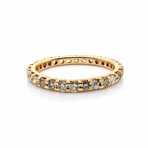 Alliance Américaine Diamants Naturels 1,28 ct Or Jaune 18 Carats