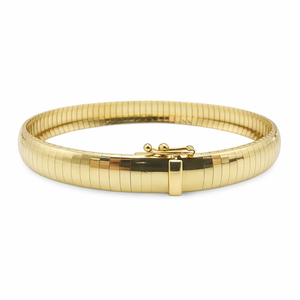 Bracelet maille Oméga en or jaune 18 carats – 25,10 g