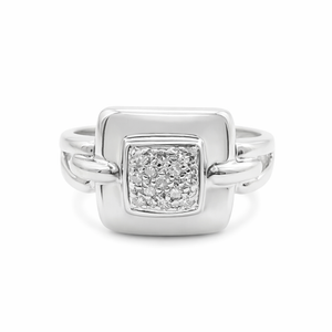 Bague Or Blanc 18 Carats Diamants Taille Brillant