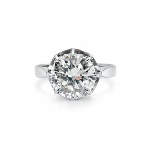 Bague Solitaire Diamant 2,40 ct Or Blanc 18 Carats