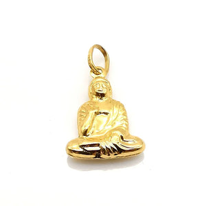 Pendentif Bouddha Or Jaune 18 Carats — Poinçon de Maître — Joaillerie de Collection | GemmeLuxe
