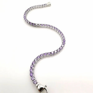 Armband Weißgold Amethyst