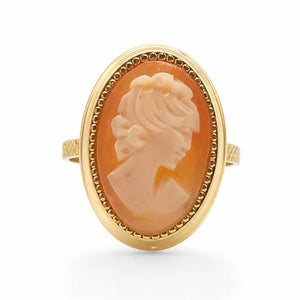 Bague Camée Ancienne en Or Rose 18 Carats